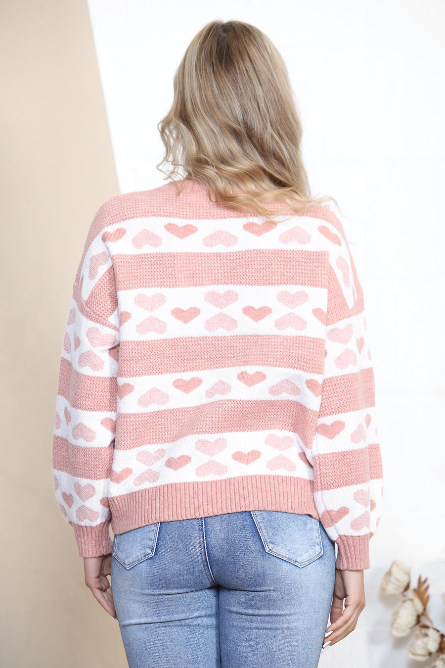 Heart stripe jumper